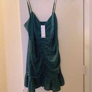 Green polka dot Urban Outfitters dress